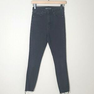 Leith Black Super High-Rise Ankle Skinny Jeans